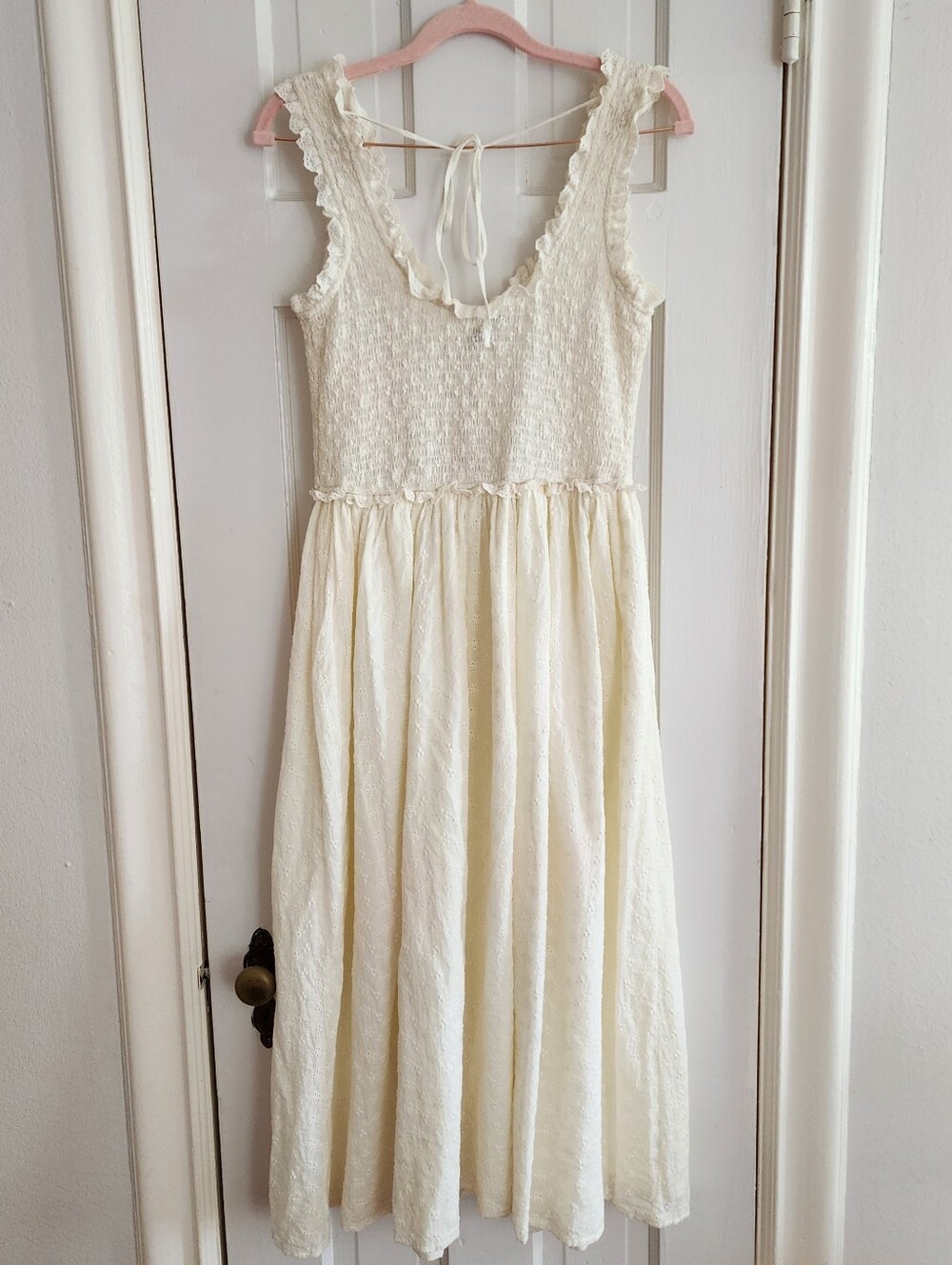 Moon River Eyelet Midi Dress - Picture 7 of 9